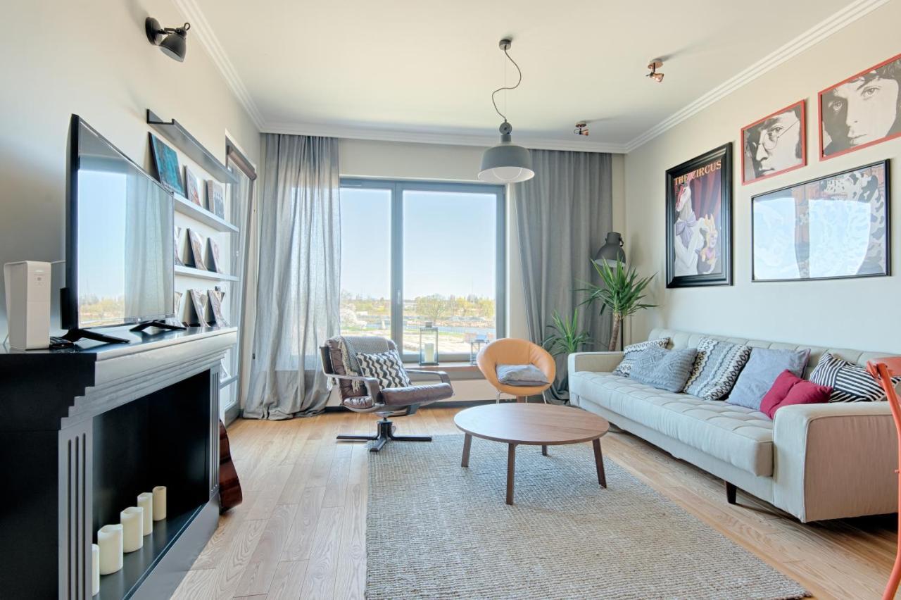 Citystay Brabank Apartament Nad Motlawa Danzica Esterno foto